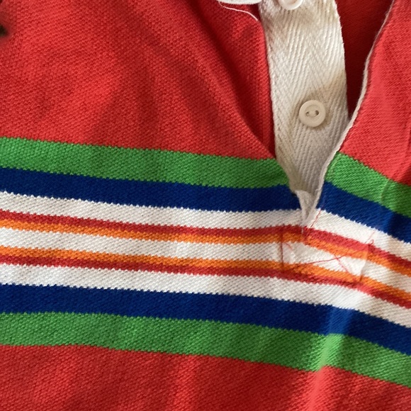❤️🧡Ralph Lauren Baby romper collar tee ❤️🧡Size 9 Months - Picture 3 of 5